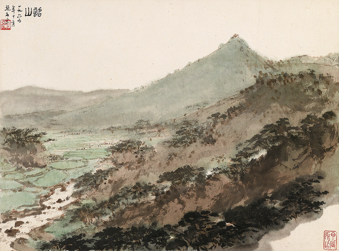 《韶山》  傅抱石 34x46cm
