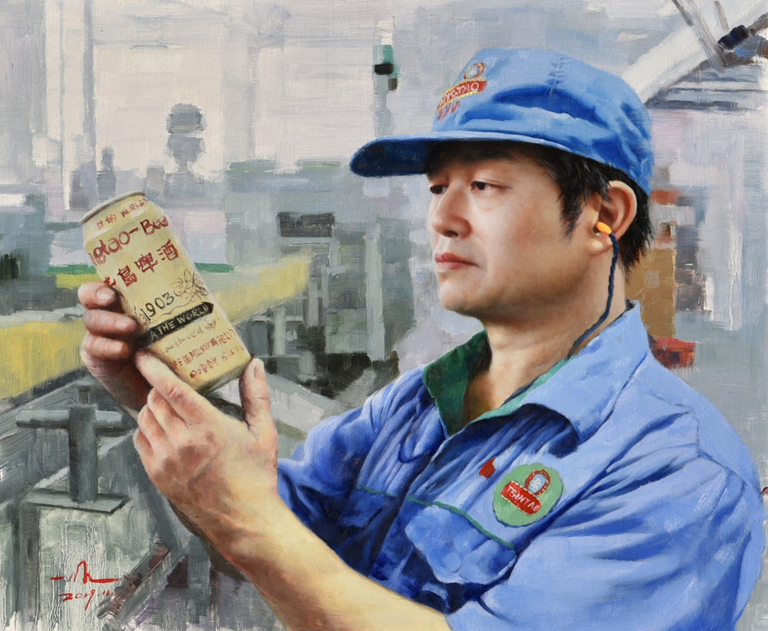 庆祝中国共产党建党100周年-青岛百位劳模肖像画主题作品展