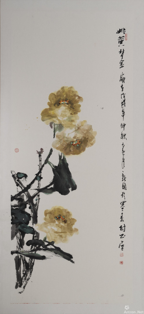 "聊以丹青藉此身"李新国牡丹画展