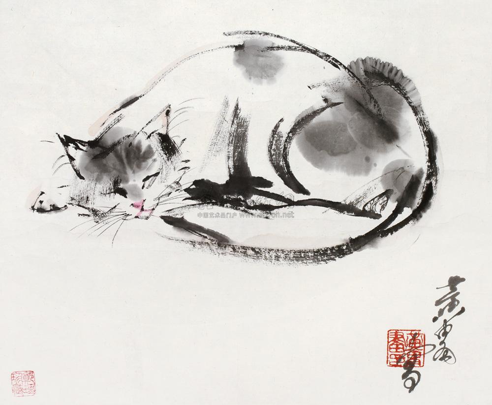 睡猫图-中国书画一-雅昌拍卖