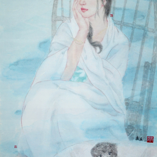 《慕幽香》，100x60cm,纸本水墨，2015年