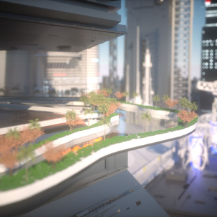2045光谷漫游——赛博朋克风格的未来都市空间构想2