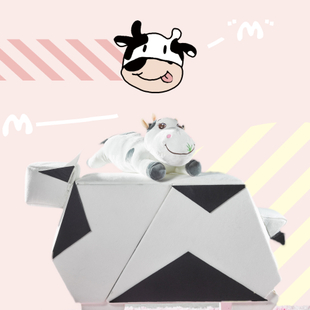 《奶牛和小猪“折纸”系列组合软家具》2