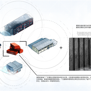 《看得见的音乐——旧工业建筑改造 音乐社区概念设计》材料选择