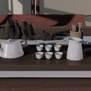 “云山之姿”陶瓷茶具创作