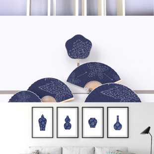 染蝶——蓝印花布手工坊艺术衍生品装饰画系列