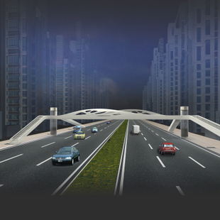 “展翅的桥”-风雨坛街交通导流设施设计