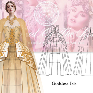 《蔷薇女神》系列服装视觉设计
