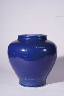 蓝釉罐