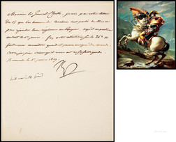 “法兰西大帝”拿破仑（Napoleon Bonaparte）亲笔签名信