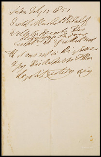 “降服拿破仑的英国陆军元帅”威灵顿公爵（1st Duke of Wellington）亲笔信