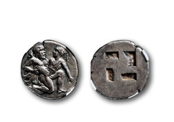 古希腊萨索斯岛标准重银币一枚
