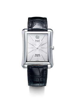伯爵 时尚，白金方形自动腕表，备日期显示，「Emperador」，型号G0A32120，年份约2016