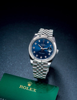 劳力士 精美，白金及精钢镶钻石自动链带腕表，备日期显示，「Datejust」，型号126334，年份约2020，附原厂国际保证卡