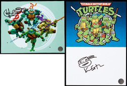 “忍者神龟之父” 凯文·伊特斯曼（Kevin Eastman）、彼得·莱尔德（Peter Laird）亲笔手绘画作照片一组共2张，附证书