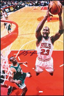 “空中飞人”迈克尔·乔丹（Michael Jordan）亲笔签名照，附证书