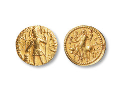 贵霜王朝韦苏提婆一世金币一枚