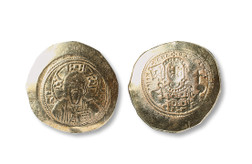 拜占庭帝国迈克尔七世碟型金币一枚