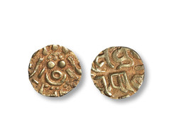 古印度雅瓦达王朝吉祥天女金币一枚