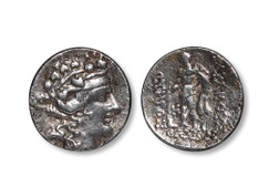 古希腊酒神狄奥尼索斯银币一枚
