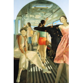 檀梓栋 《美丽新世界》230×146cm 1999年 油画