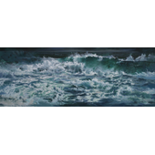 朴喆焕 Wave, 333cm x 140cm, Acryilic on canvas, 2009