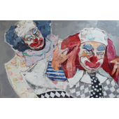 褚先宇 《小丑先生》 60×90cm 布面油画 2019年