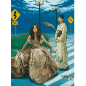 王念东 在安静的蓝色中 2003 布面油画  195×150cm.jpg