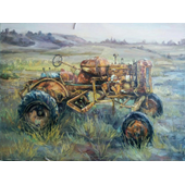 薛宝春 《拖拉机系列》3，60cmx80cm，布面油画，2017.png