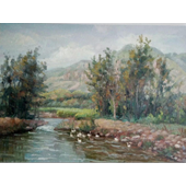 薛宝春 《故乡的河系列》6，60cmx80cm，布面油画，2017.png
