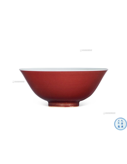 霁红釉碗