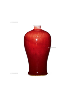 郎窑红釉梅瓶