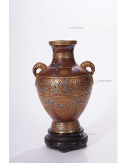 古铜彩花瓶
