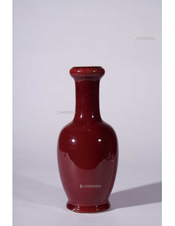 红釉洗口瓶