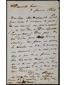 “法国大文豪”维克多·雨果（Victor Hugo）亲笔信