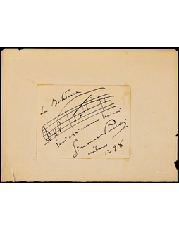 “意大利著名音乐家”普契尼（Giacomo Puccini）手书代表作《波希米亚人》乐谱