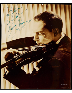 “俄罗斯著名小提琴家” 艾萨克·斯特恩（Isaac Stern）亲笔签名照