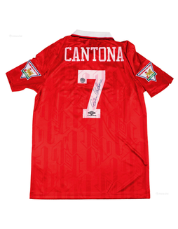 “足球国王”埃里克·坎通纳（Eric Cantona）亲笔签名球衣