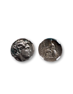 古希腊色雷斯王国利西马科斯四德拉克马银币一枚