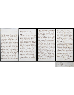 “法国浪漫主义作家”大仲马（Alexandre Dumas，pere）致奥特朗有关一次艳遇的亲笔信