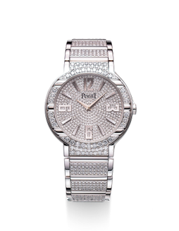 伯爵  精美优雅，白金镶钻石自动链带腕表，「Polo」，型号27705，年份约2016，附原厂证书及表盒