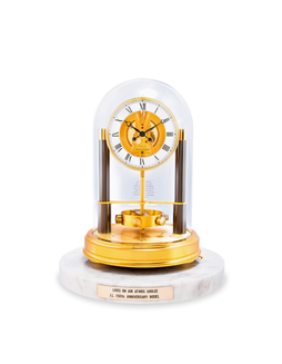 积家  独特精美，镀金黄铜及树脂玻璃空气钟，为品牌150周年而制，「Atmos」，年份约1983