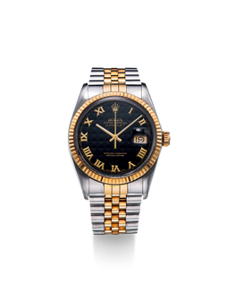 劳力士  精美吸引，双色黄金及精钢自动链带腕表，备日期显示，「Datejust」，型号16013，年份约1988，附原厂证书及表盒