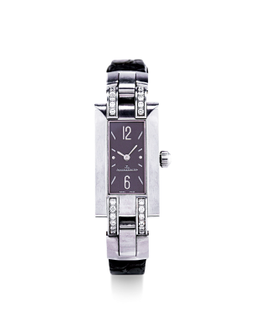积家  优雅，女装精钢镶钻石长方形腕表，  「Ideale」，型号 460.8.08，年份约2006