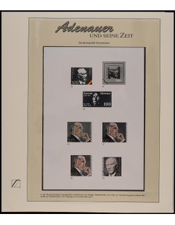 联邦德国首任总理阿登纳邮票专题封片册一套