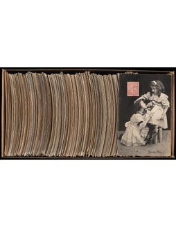 欧洲早期儿童、小萝莉系列明信片一箱约1000枚