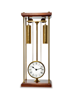 FRANKLIN MINT 非常罕有特别，镀金和桃花心木外壳重力钟，年份约1970