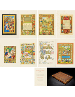中世纪手抄本插画巨幅彩色版画集