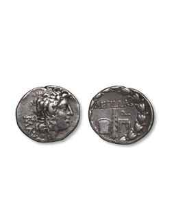 古希腊马其顿行省亚历山大头像银币一枚