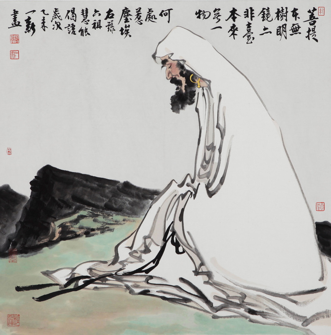 《菩提本无树》  周一新 68x68cm